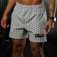 Short WARCUT Logo Pattern - White/Black