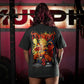 Polera Oversize THE UNBREAKABLE SAIYAN - Gris Charcoal
