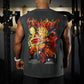 Polera Oversize Sleeveless THE UNBREAKABLE SAIYAN - Gris Charcoal