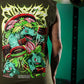 Polera Oversize Sleeveless LIFTASAUR - Verde Táctico