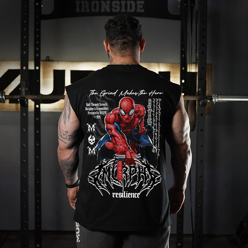Polera Oversize Sleeveless UNISEX SpiderMURPH (Pre-Venta) - Black