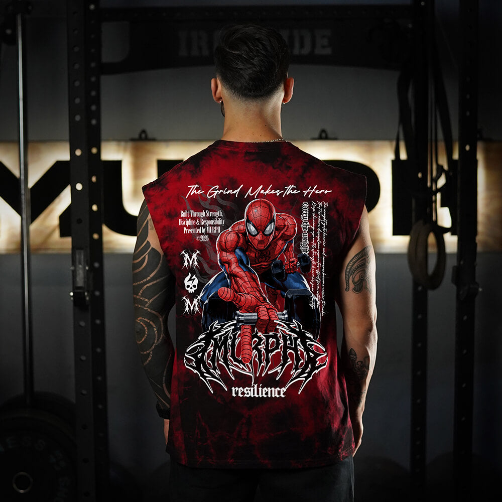 Polera Oversize Sleeveless UNISEX SpiderMURPH (Pre-Venta) - Red Storm