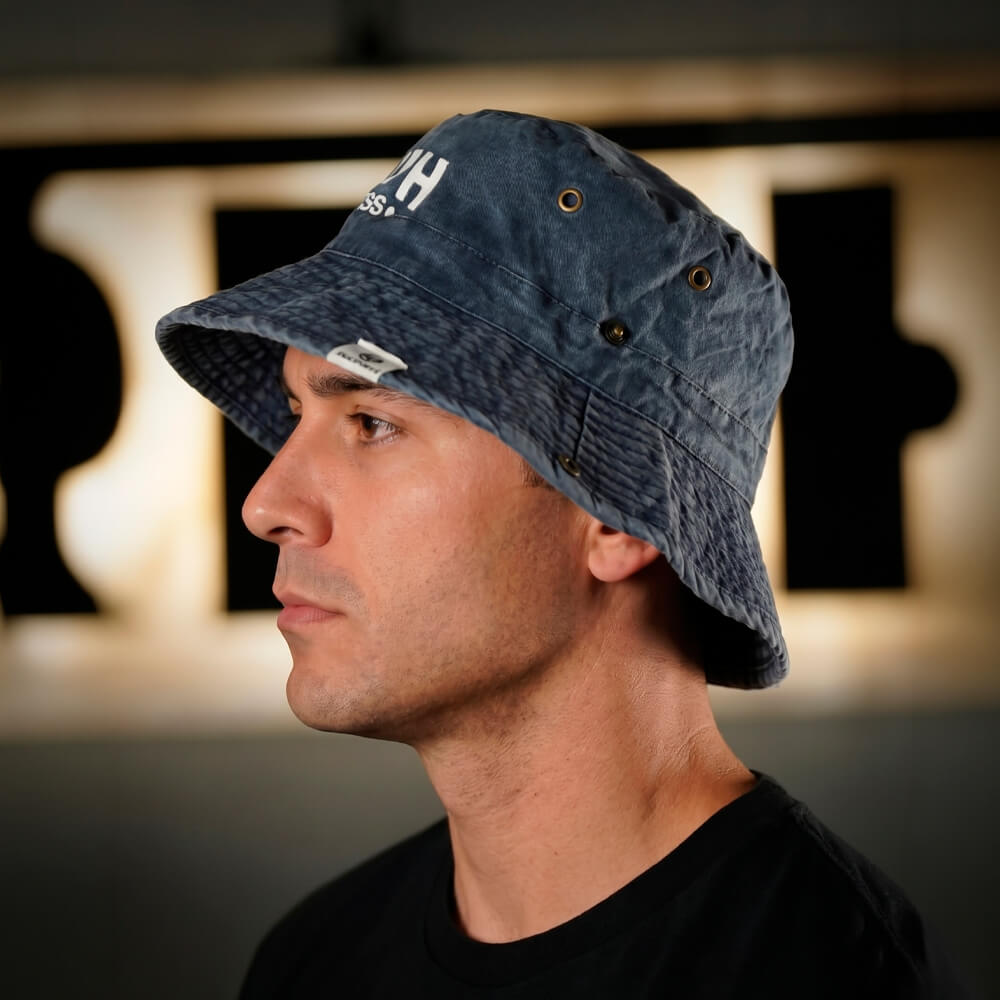 Gorro Pescador Murph - Acid Blue/White