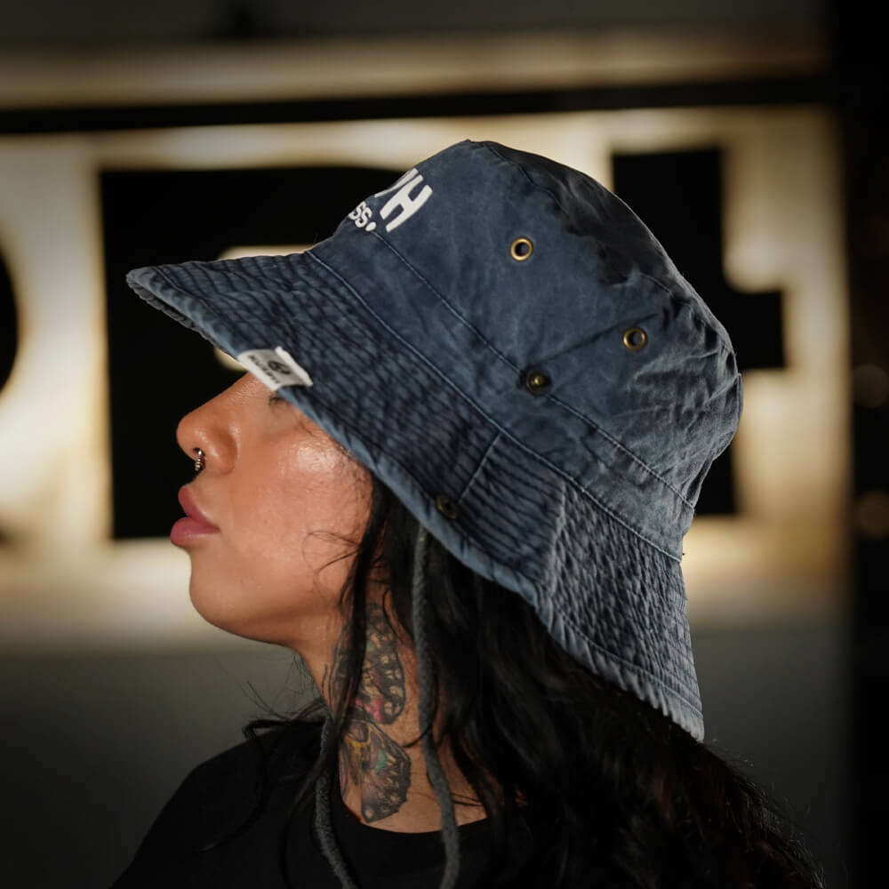 Gorro Pescador Murph - Acid Blue/White