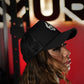 Curved Trucker Skull Logo - Black