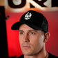 Curved Trucker Skull Logo - Black
