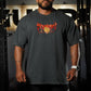 Polera Oversize THE UNBREAKABLE SAIYAN - Gris Charcoal