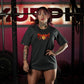 Polera Oversize THE UNBREAKABLE SAIYAN - Gris Charcoal