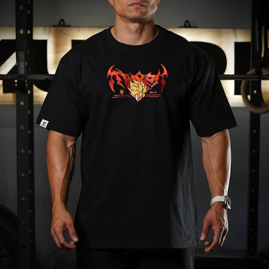 Polera Oversize THE UNBREAKABLE SAIYAN - Negro