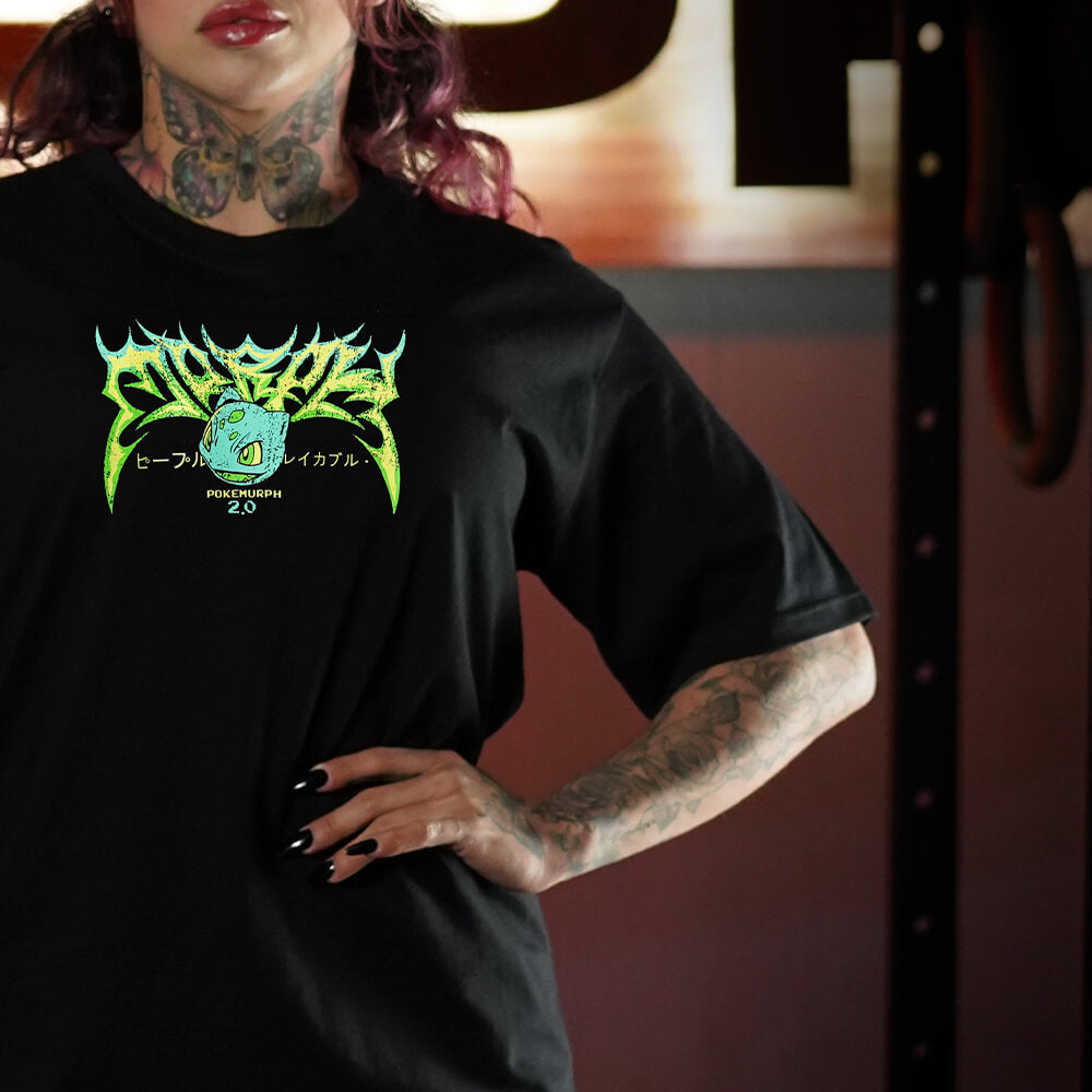 Polera Oversize LIFTASAUR - Negro