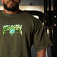 Polera Oversize LIFTASAUR - Verde Táctico