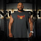 Polera Oversize Sleeveless THE UNBREAKABLE SAIYAN - Gris Charcoal
