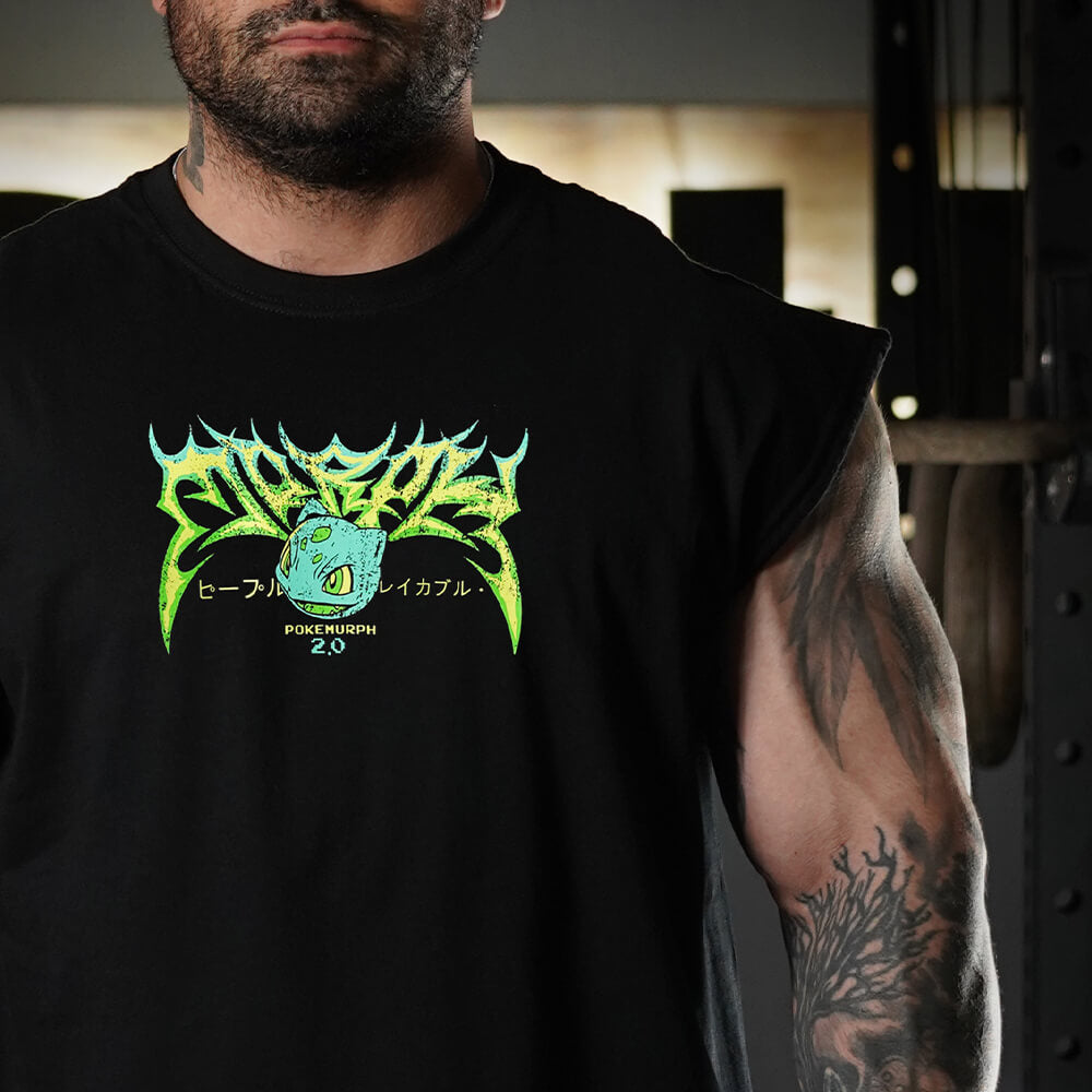 Polera Oversize Sleeveless LIFTASAUR - Negro