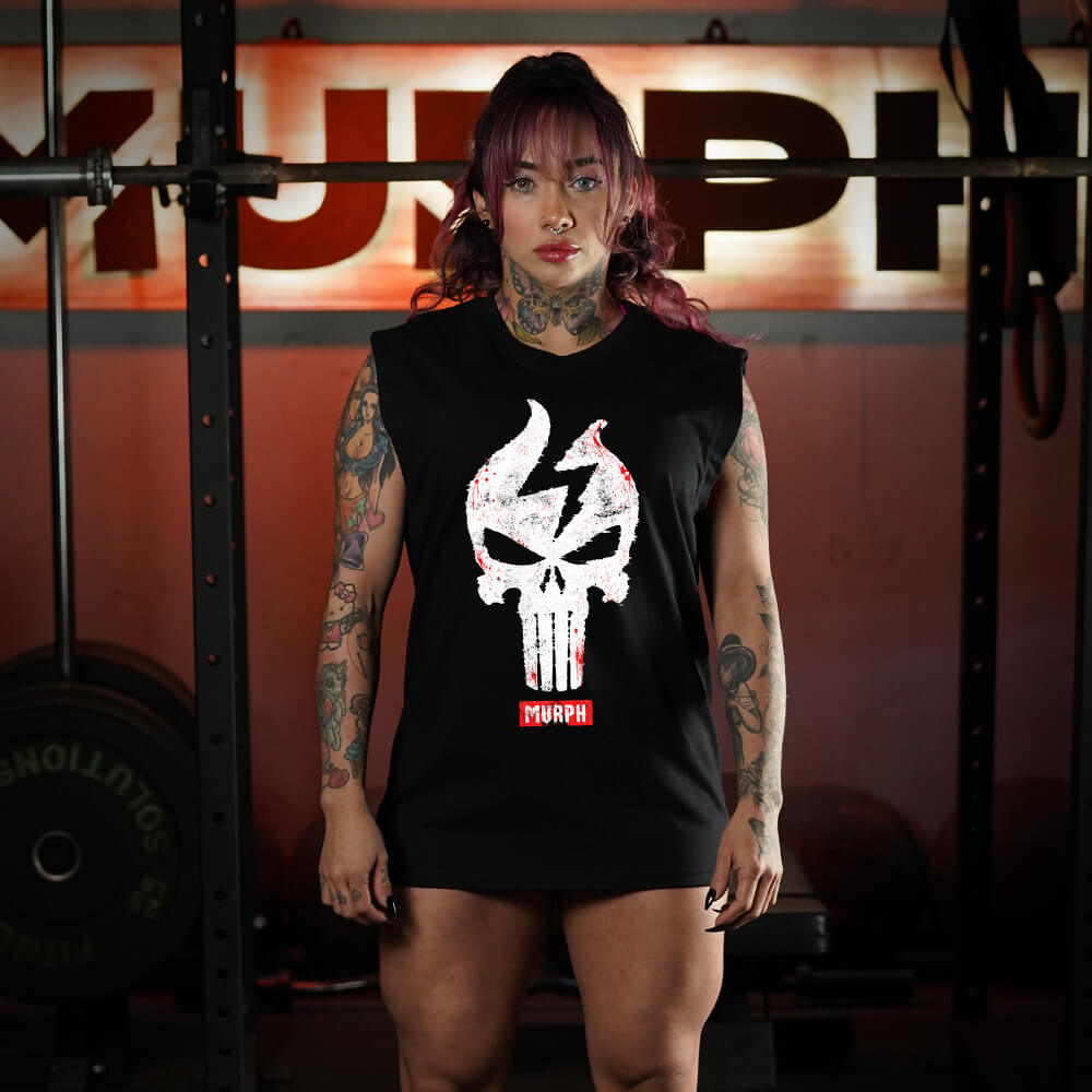 Polera Oversize Sleeveless UNISEX PUMPNISHER (Pre-Venta)- Black