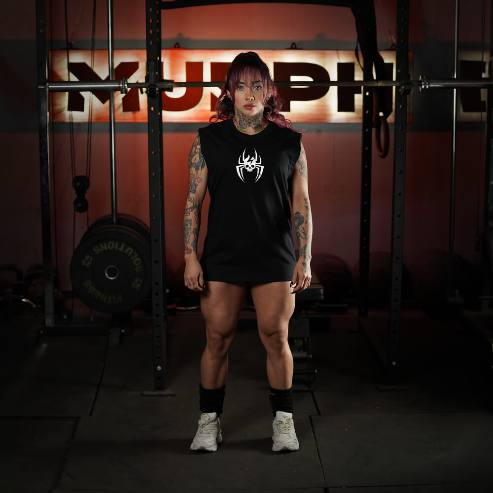 Polera Oversize Sleeveless UNISEX SpiderMURPH (Pre-Venta) - Black