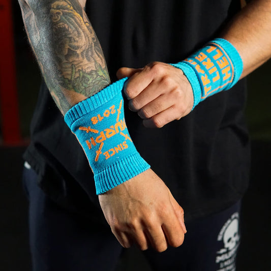 Wristbands Train Like Hell - Azul