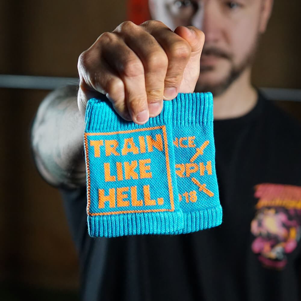 Wristbands Train Like Hell - Azul