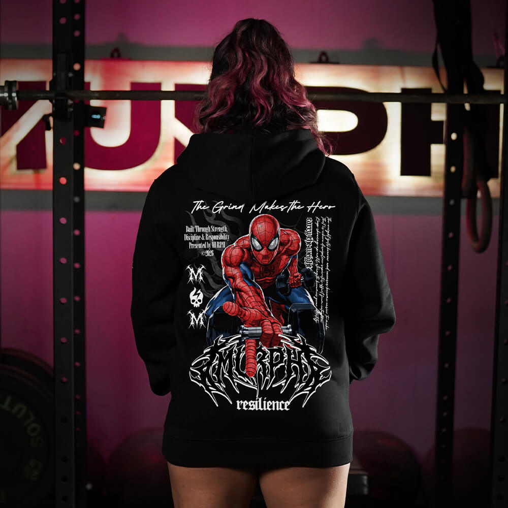 Polerón Canguro UNISEX SpiderMURPH (Pre-Venta) - Black