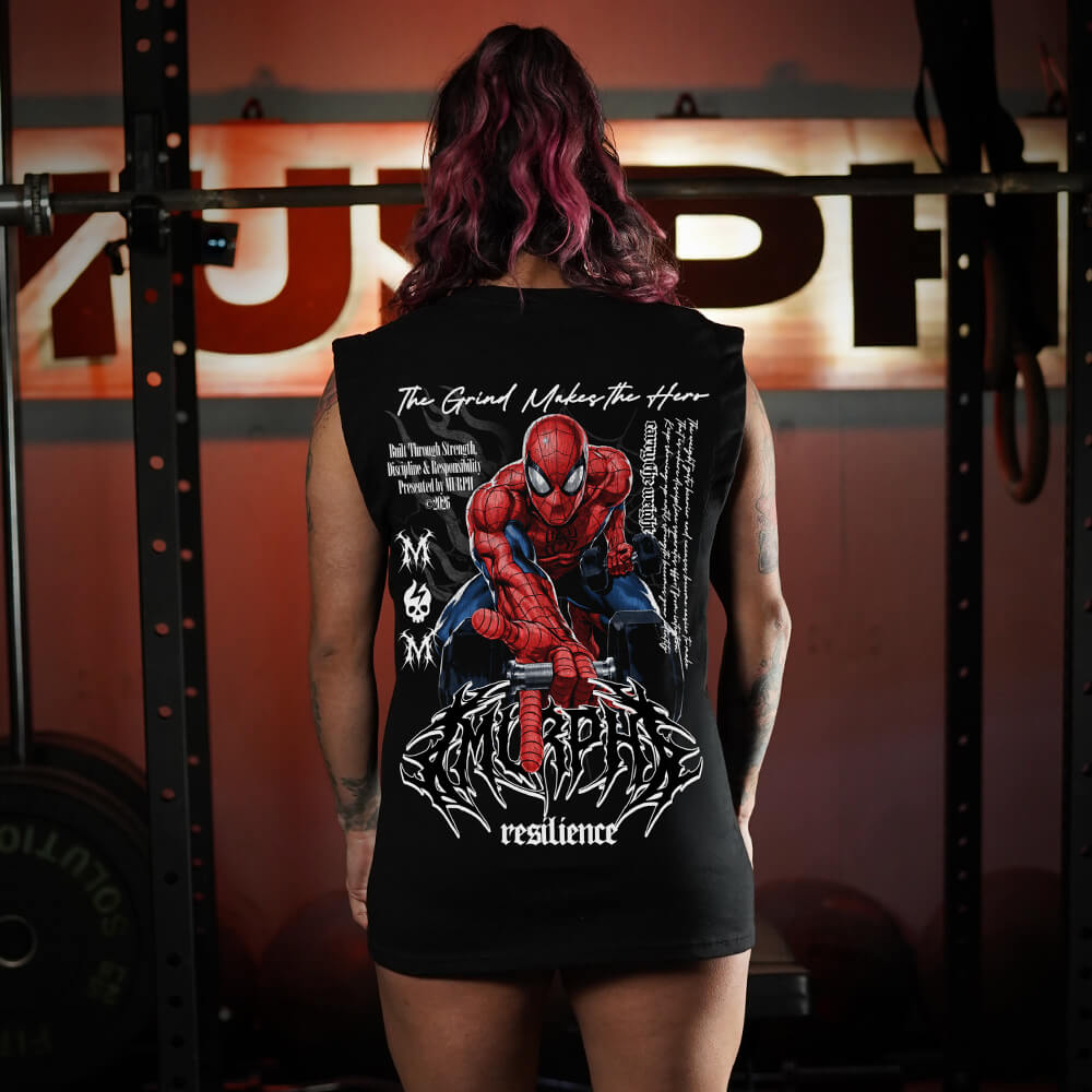 Polera Oversize Sleeveless UNISEX SpiderMURPH (Pre-Venta) - Black