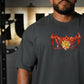 Polera Oversize THE UNBREAKABLE SAIYAN - Gris Charcoal