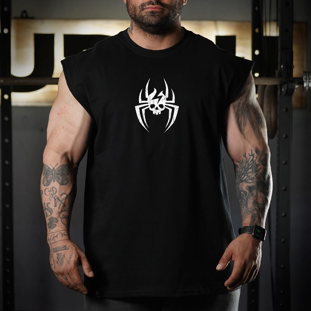 Polera Oversize Sleeveless UNISEX SpiderMURPH (Pre-Venta) - Black