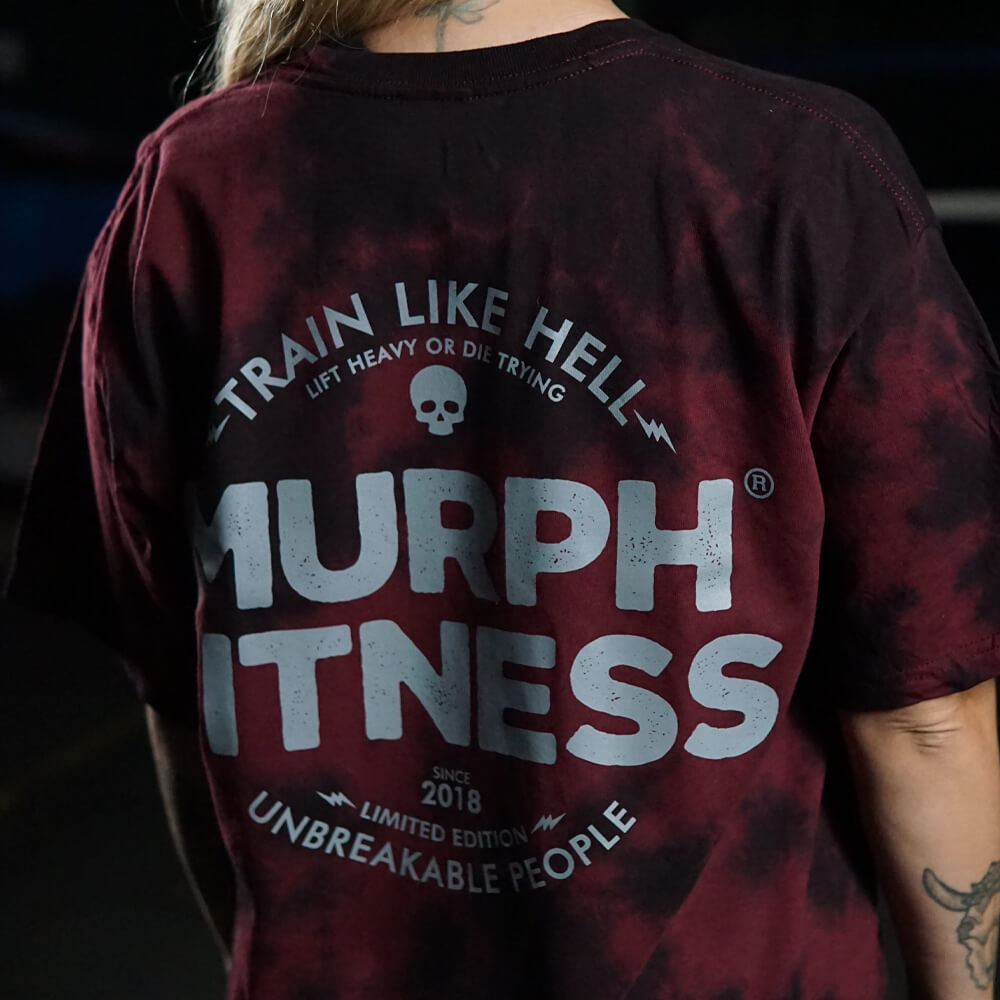 Polera Oversize Murph Like Hell - Maroon Storm