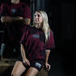 Polera Oversize Murph Like Hell - Maroon Storm