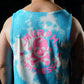 Musculosa Murph Skull - Azul Tie Dye