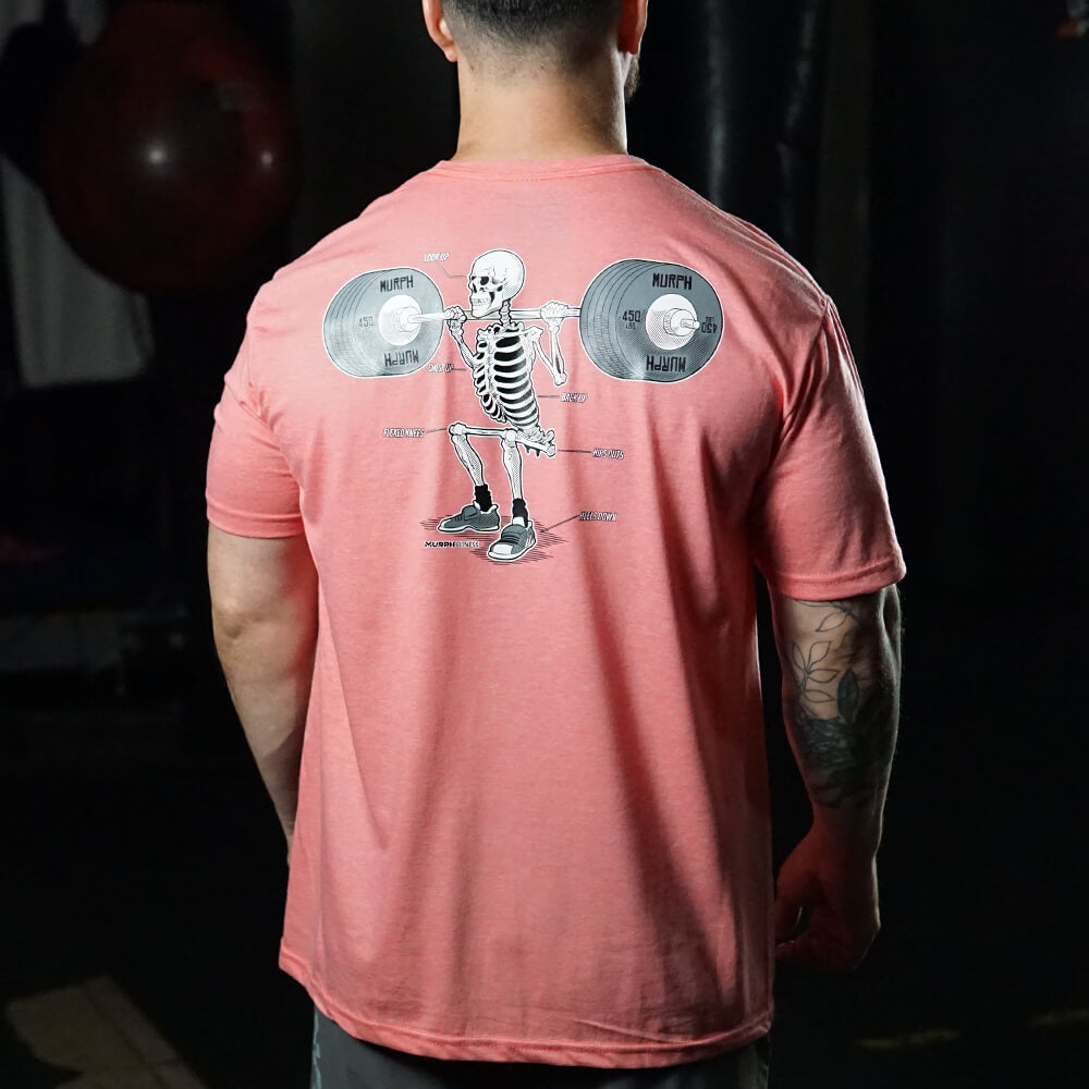 Polera Regular Fit Anatomy Of Squat - Coral