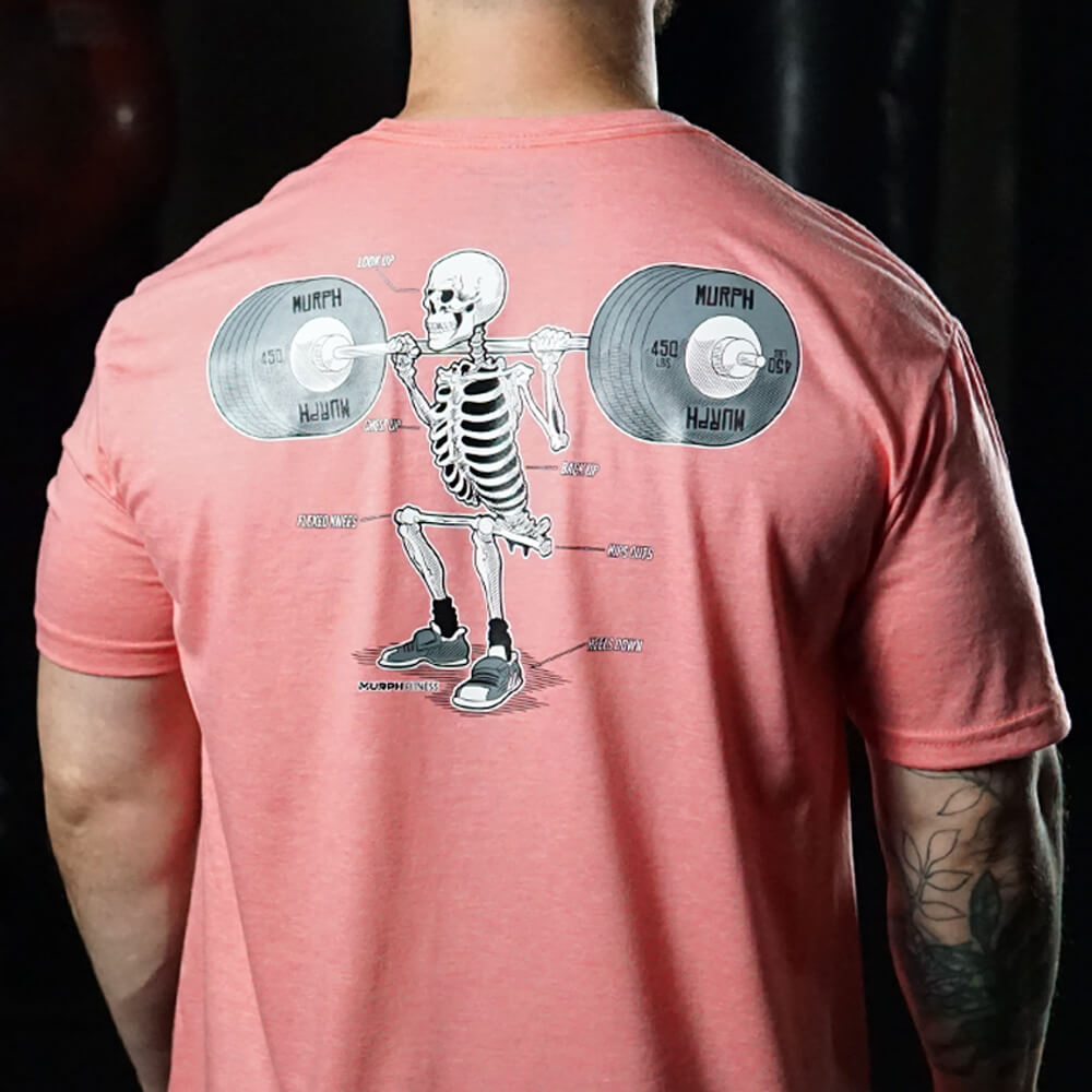 Polera Regular Fit Anatomy Of Squat - Coral