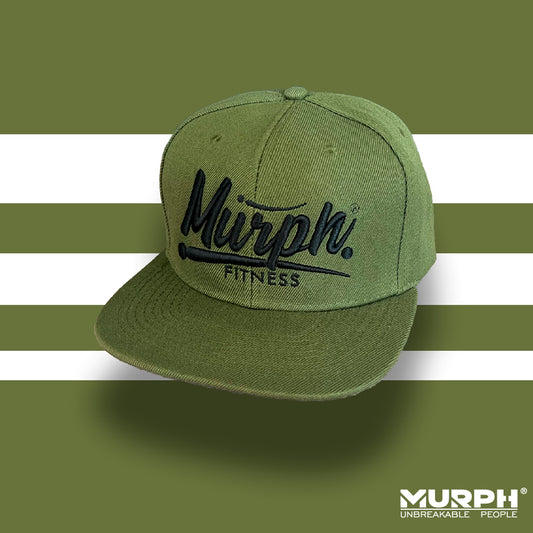 SnapBack Murph Caligráfico - Verde / Negro