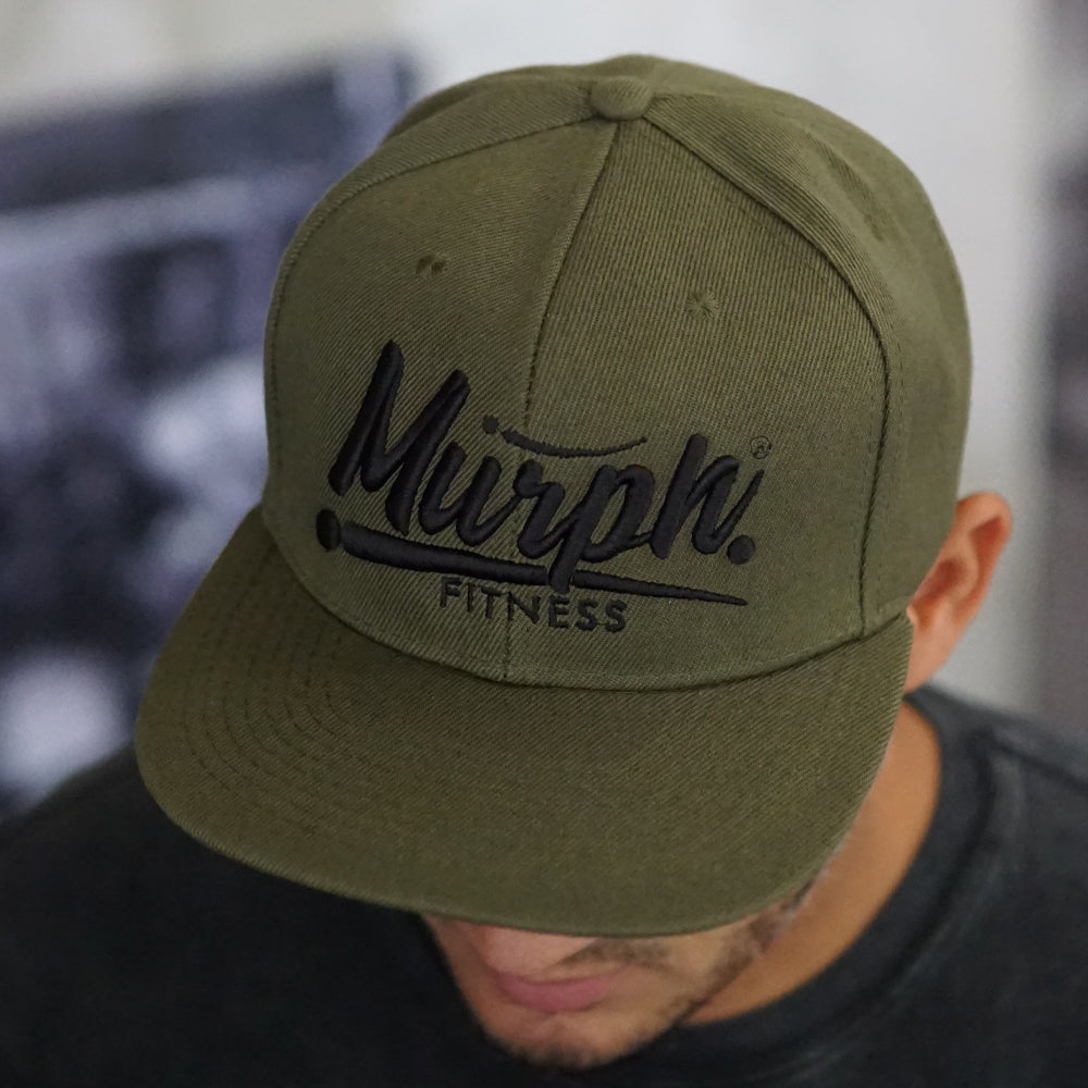 SnapBack Murph Caligráfico - Verde / Negro