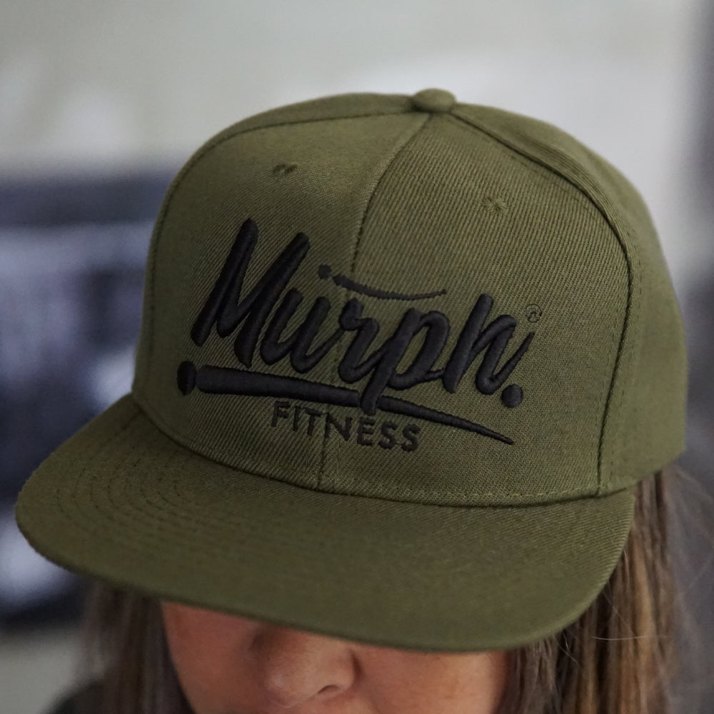 SnapBack Murph Caligráfico - Verde / Negro